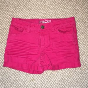 Pink Cherokee short, size 10-12 girls large.